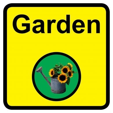 Garden sign - 300mm x 300mm